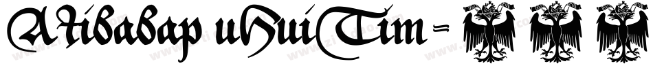 AIibabap uHuiTim字体转换